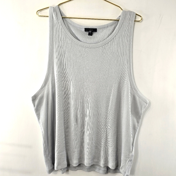 J Crew Modal Cotton Ribbed Rib Knit Muscle Tank Top NWT Re-Imagined Plus Size 3X - Picture 1 of 7